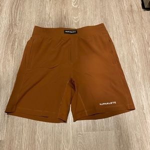 Alphalete Brown Shorts | Medium